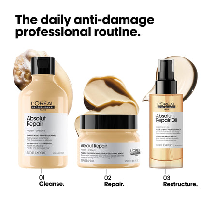 L'Oreal Professionnel Absolut Repair Resurfacing Mask, Premium Hair Care, Omega-9 Hydrating Treatment for Damaged Hair, 250 ML 🍁 All In One Marketplace Canada