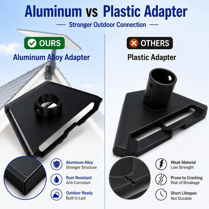 Gen 3 Mount for Starlink, 360° Adjustable Standard 4/4X Dish Wall Mount with Aluminum Adapter, Rust-Resistant Roof and Eave Mounting Kit for Outdoor Use 🍁 All In One Marketplace Canada
