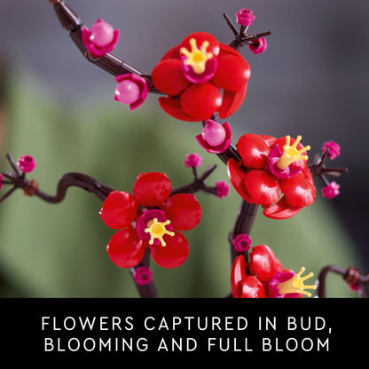 LEGO Icons Plum Blossom Building Sets for Adults - Artificial Flower for Dinner Table Centerpiece, Living Room Home Decor, Ages 18+ - DIY Craft Kits - Gift for Graduation - 10369 🍁 All In One Marketplace Canada