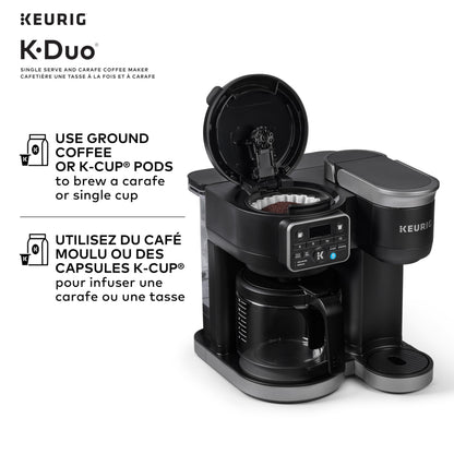 Keurig K-Duo Single Serve K-Cup Pod & Carafe Coffee Maker, Black 🍁 All In One Marketplace Canada