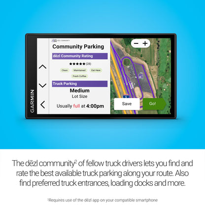 Garmin dēzl™ OTR620, High-Res 6” GPS Truck Navigator, Custom Routing, Satellite Imagery, Wind Speed, Community-Shared Loading Docks, Truck Entrances, Parking Availability 🍁 All In One Marketplace Canada