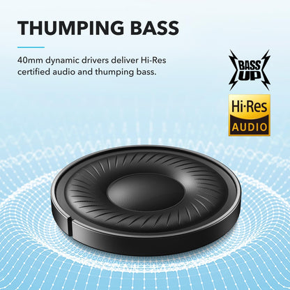 soundcore by Anker Q20i Hybrid Active Noise Cancelling Headphones, Wireless Over-Ear Bluetooth, 40H Long ANC Playtime, Hi-Res Audio, Big Bass, Customize via an App, Transparency Mode, Ideal for Travel 🍁 All In One Marketplace Canada