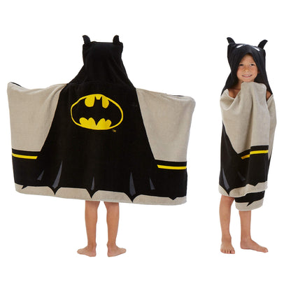 Batman Kids Bath/Pool/Beach Super Soft Cotton Terry Hooded Towel Wrap, 24" x 50", (Officially Licensed Product) By Franco 🍁 All In One Marketplace Canada