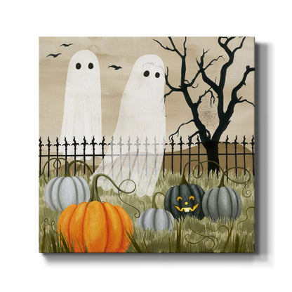Renditions Gallery Modern Canvas Wall Art Pictures for Office Decorations Halloween Hunted Pumpkin Patch Premium Wall Hanging Wooden Artwork for Livingroom Kitchen Paintings - 32"X32" LT508