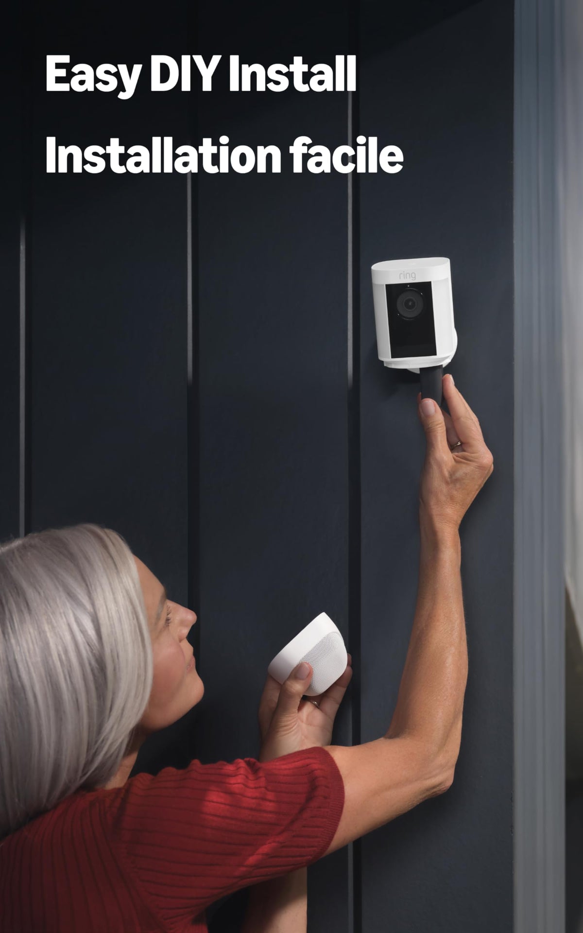 Ring Spotlight Cam Pro, Battery | 3D Motion Detection, Two-Way Talk with Audio+, and Dual-Band Wifi - White 🍁 All In One Marketplace Canada