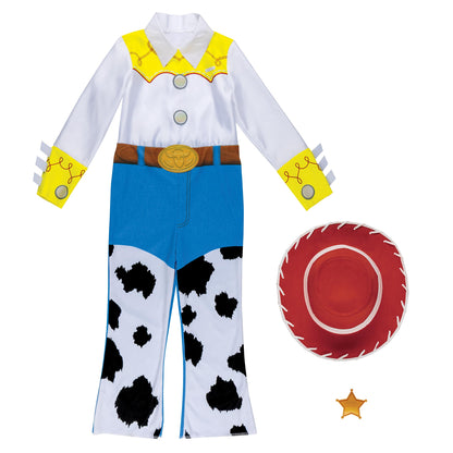 Disney Toy Story Sheriff Jessie Costume for Kids, Official Toy Story 5 Halloween Dress Up Outfit, Size (7-8)