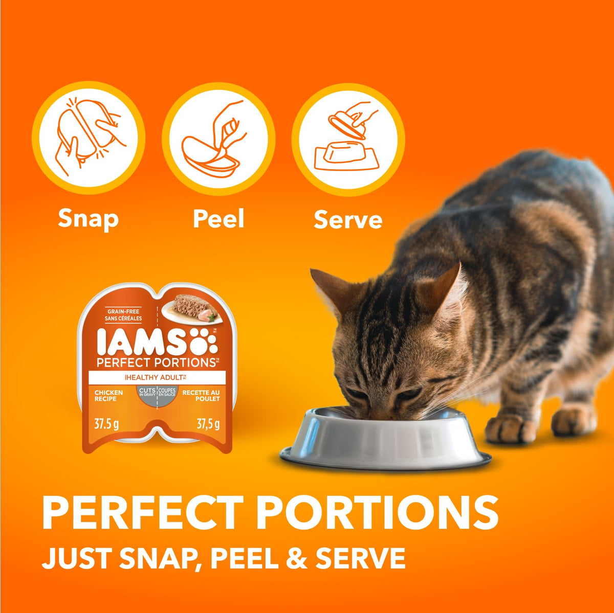 IAMS Perfect PORTIONS Adult Wet Cat Food, Chicken Flavour, 75g (24 Pack) 🍁 All In One Marketplace Canada