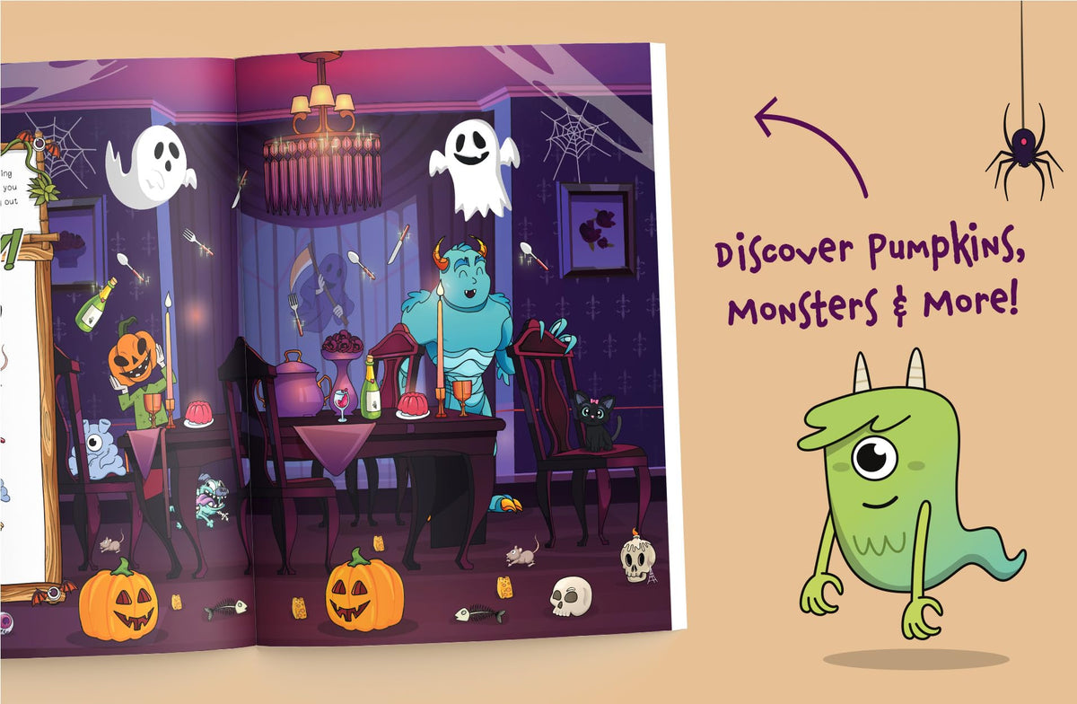I Spy Halloween in the Spooky Mansion: Spot Pumpkins, Candy, Friendly Monsters & More! A Cute Halloween Gift for Toddlers