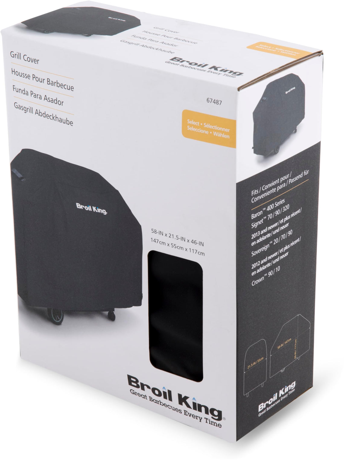 Broil King 67487 Select Grill Cover - Signet/Sovereign/Crown/Baron 400 Series - 58 Inch 🍁 All In One Marketplace Canada