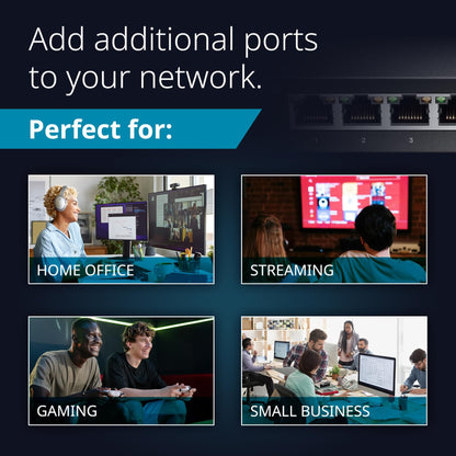 D-Link DGS-108, 8 Port Gigabit Ethernet Switch Unmanaged, Network Splitter, Silent Fanless, Network Hub, Sturdy Metal with Shielded Ports, Compact Desktop/Wall Mount, QoS, Energy Saving, Plug and Play 🍁 All In One Marketplace Canada