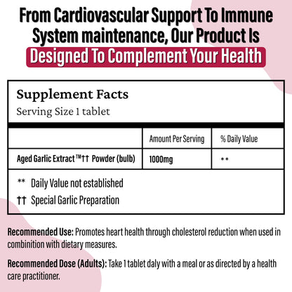 Kyolic - Odourless Aged Garlic Extract Everyday Support Extra Strength One-A-Day 1000mg, 60 Veg Tablets 60-Day Supply - Kyolic Garlic Supplements, Garlic Pills - Herbal Supplement for Wellness Support 🍁 All In One Marketplace Canada