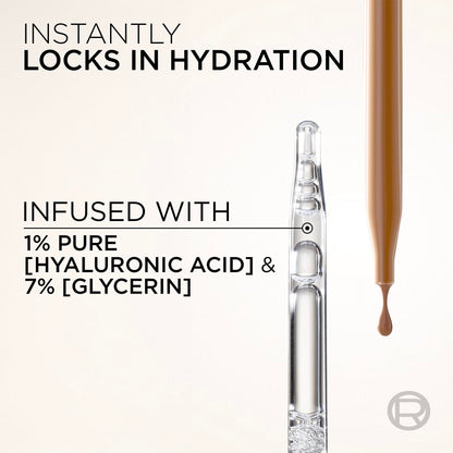 L’Oréal Paris True Match Nude Hyaluronic Foundation, Tinted Face Serum Foundation with Hyaluronic Acid for Lightweight Coverage and Instant Hydration, Radiant Finish - Rosy Light, 30 mL 🍁 All In One Marketplace Canada