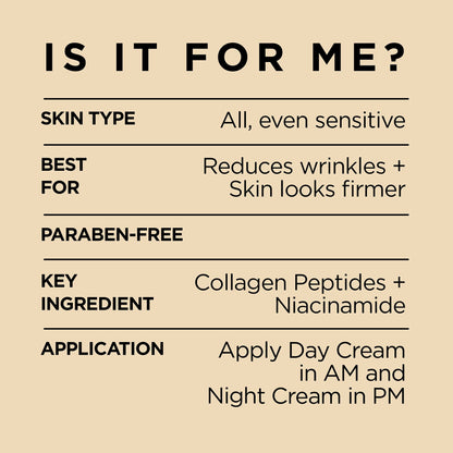 L'Oréal Paris Day & Night Face Moisturizer Cream Skincare Kit (2-Piece), Age Perfect Collagen Expert, with Collagen Peptides + Niacinamides, For Mature Skin, Suitable for Sensitive Skin Skincare kit, 2 x 70 ml 🍁 All In One Marketplace Canada