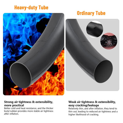2-PCS 26" Heavy Duty Bike Tubes 26x1.75/1.95/2.0/2.1/2.125/2.20/2.25 AV32MM 26 Heavy Duty Bicycle Tubes Compatible with 26x1.75 26x1.95 26x2.10 26x2.0 26x2.125 26x2.2 26x2.25 Tire Tubes Schrader Valve 🍁 All In One Marketplace Canada