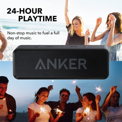 Upgraded, Anker Soundcore Bluetooth Speaker with IPX5 Waterproof, Stereo Sound, 24H Playtime, Portable Wireless Speaker for iPhone, Samsung and More 🍁 All In One Marketplace Canada
