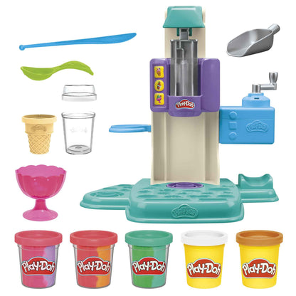 Play-Doh Rainbow Swirl Ice Cream Playset with 7 Pretend Play Kitchen Accessories, Arts and Crafts Toys for 3 Year Old Girls and Boys and Up 🍁 All In One Marketplace Canada