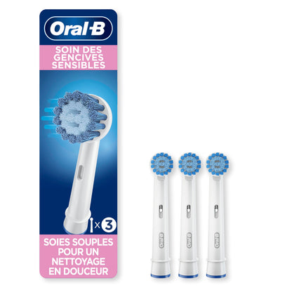 Oral-B Sensitive Gum Care, Replacement Brush Heads, 3 Counts 🍁 All In One Marketplace Canada
