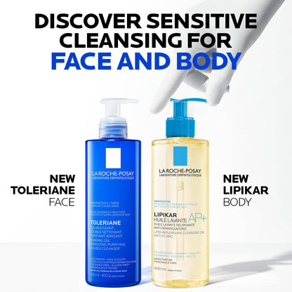 La Roche Posay Double Face Cleanser, Toleriane Hydrating Purifying Foaming Gel, Removes Makeup & Impurities, with Niacinamide & Amino Acids, Fragrance Free, Recommended by Dermatologists, 400ml 🍁 All In One Marketplace Canada
