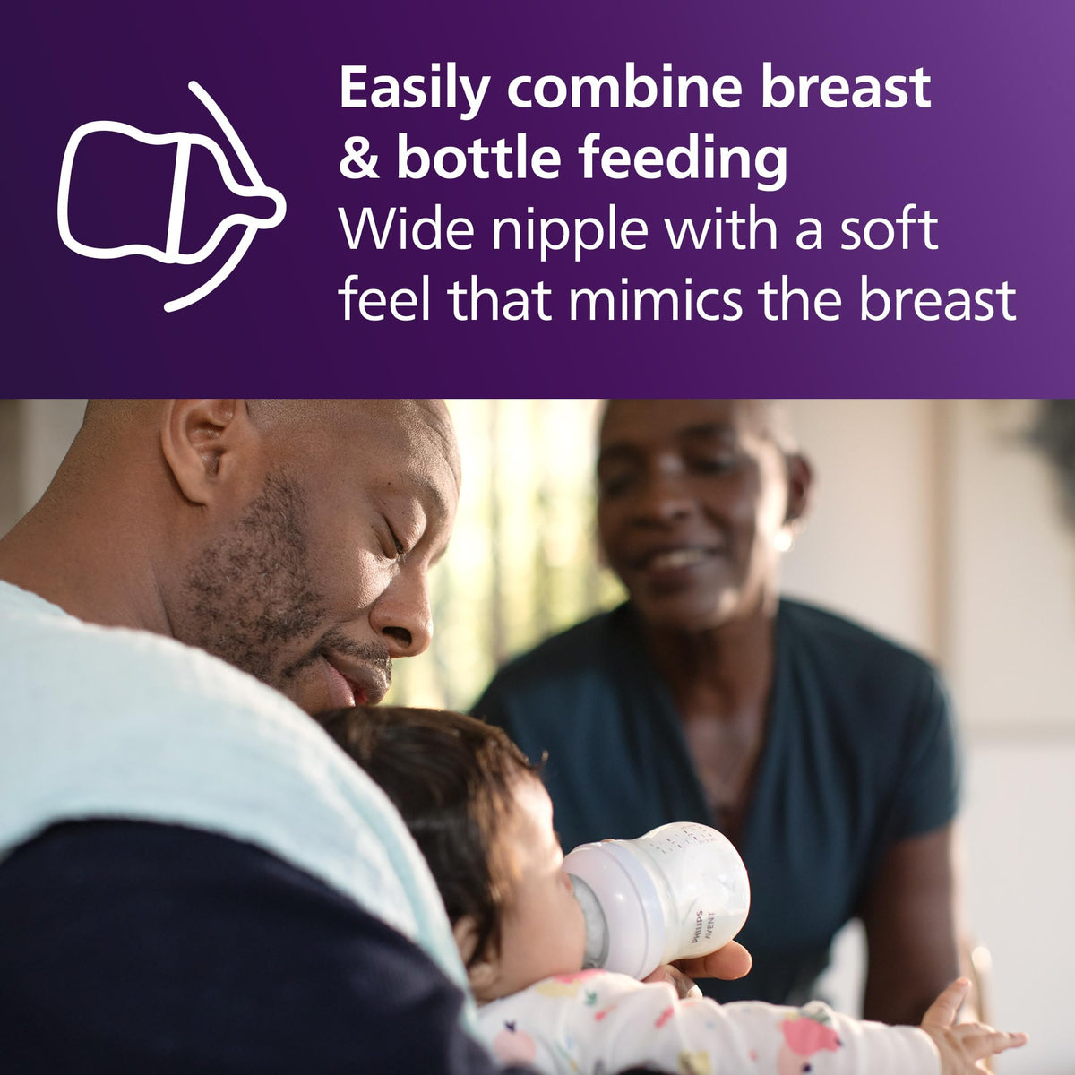 Philips Avent Natural Baby Bottles with Natural Response Nipples (Medium Flow, Flow 3), 9oz, 4-pack, SCY903/04 🍁 All In One Marketplace Canada