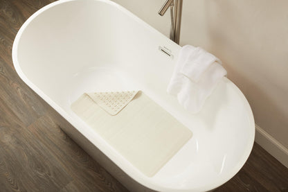 Rubbermaid Commercial Products Bath Tub and Shower Mat | Large - 28 x 16 in. | White | Machine Washable | Safti-Grip Non-Slip Bathroom Mat with Suction Cups for Home/Hotel/Shower/Bathtub 🍁 All In One Marketplace Canada