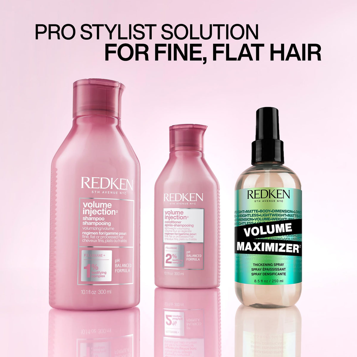 Redken Volume Injection, Volume Conditioner For Fine Flat Hair, Lightweight Moisture, Soft And Shiny Finish for Voluminous Hair, Paraben-Free, 300ml 🍁 All In One Marketplace Canada