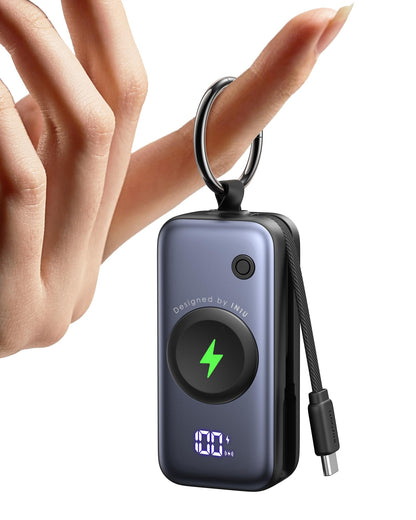 INIU Mini Portable Charger for Apple Watch, Power Bank with Built-in USB C Cable, 5000mAh 20W PD Fast Charging smart Watch Charging Dock for Apple Watch Ultra 11 10 9 8 SE, iPhone Air 17 16 15 Air 🍁 All In One Marketplace Canada