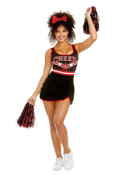 Dreamgirl Adult Cheerleader Costume, Womens Cheer Team USA Halloween Costume Large