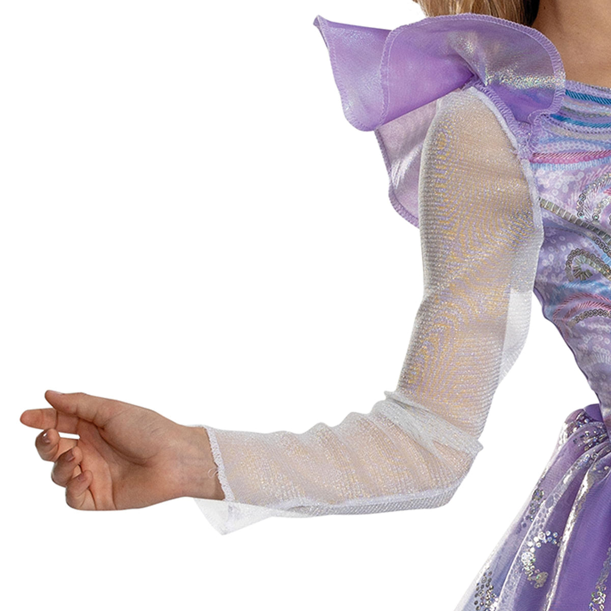 Wicked Glinda Deluxe For Good Costume, Official Movie Halloween Outfit for Kids, Girls Size (3T-4T)