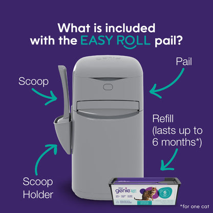 Litter Genie Easy Roll Pail with Easy Roll Refill, 24 Bags 🍁 All In One Marketplace Canada