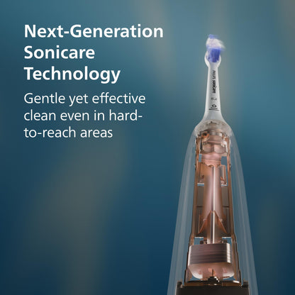 Philips Sonicare 6100 Series Electric Toothbrush - Next-Generation Sonicare Technology, Pressure Sensor, 6 Brushing Settings, SmarTimer, BrushPacer, 21-day Runtime, Travel Case, White, Model HX7400/05 🍁 All In One Marketplace Canada