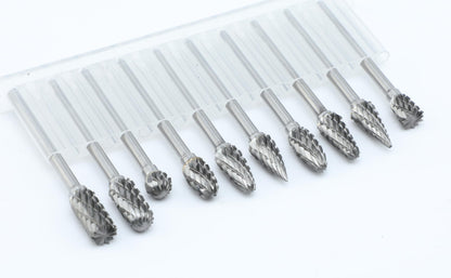 Sworker 10Pcs 1/8" Shank Carbide Burrs Set Bits Compatible with Dremel Metal Grinding Wood Stone Carving Cutting Engraving Grinder Kit Attachment Rotary Tool Accessories 🍁 All In One Marketplace Canada