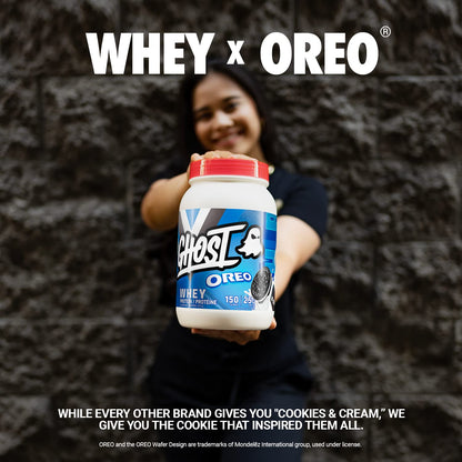 GHOST WHEY Protein Powder - 2lb, 25g of Protein - Whey Protein Blend - ­Post Workout Fitness & Nutrition Shakes, Smoothies, Baking & Cooking (Oreo) 🍁 All In One Marketplace Canada