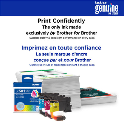 Brother Genuine LC5013PKS Standard Yield Cyan, Magenta, Yellow Ink Cartridges for Brother Printer MFC-J1260DW, MFC-J1360DW, MFC-J1410DW 🍁 All In One Marketplace Canada