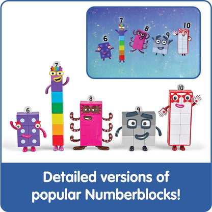 hand2mind Numberblocks Friends Six to Ten, Toy Figures Collectibles, Small Cartoon Figurines for Kids, Mini Action Figures, Character Figures, Play Figure Playsets, Imaginative Play Toys 🍁 All In One Marketplace Canada