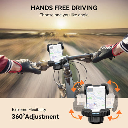 Motorcycle/Bicycle Phone Mount for 4.7-6.8" Phones (Orange) 🍁 All In One Marketplace Canada
