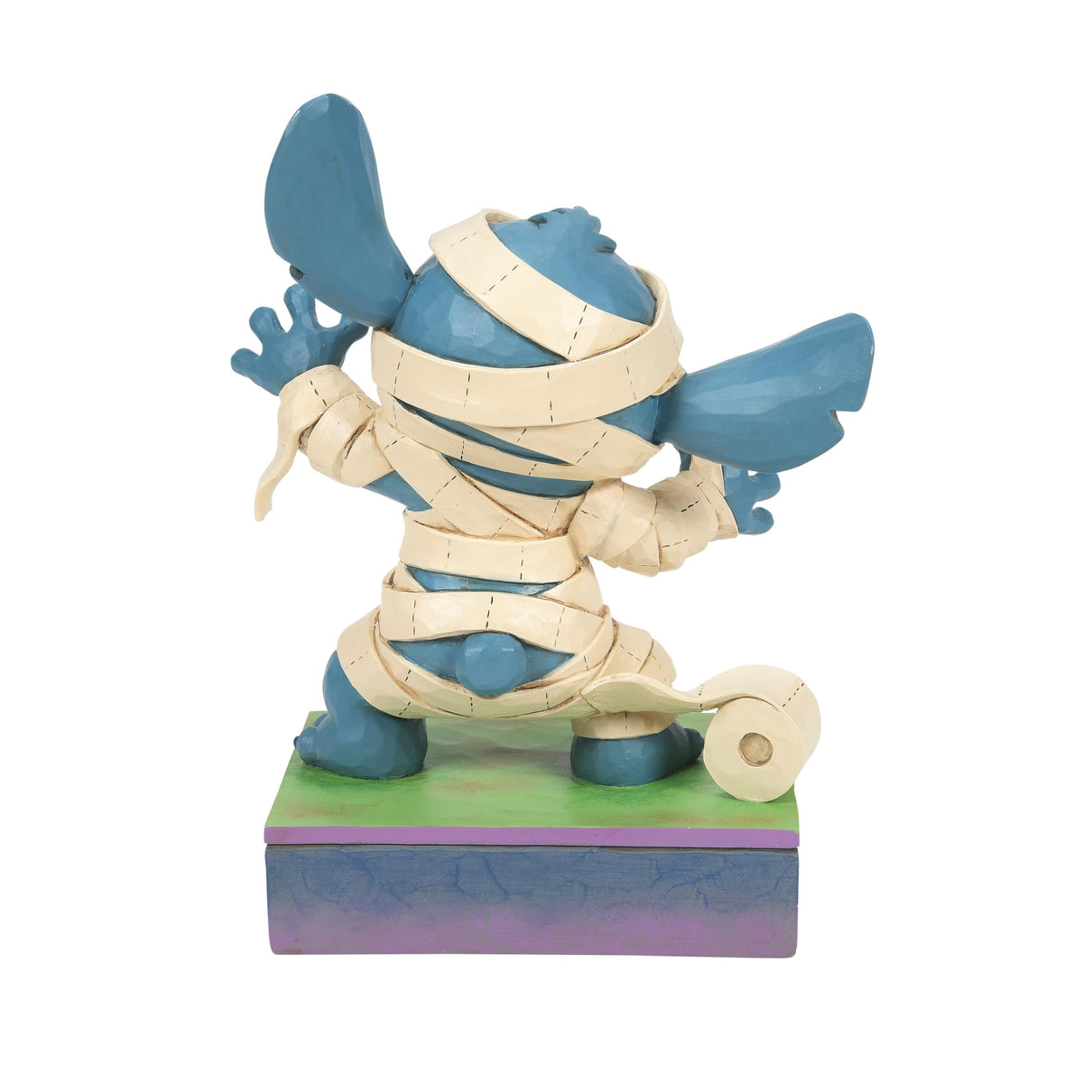 Enesco Disney Traditions by Jim Shore Halloween Lilo and Stitch in Mummy Costume Figurine, 6.25 Inch, Multicolor