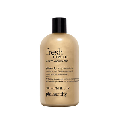 philosophy fresh cream warm cashmere hydrating shower gel, cleanses, conditions, moisturizes skin,480ml 🍁 All In One Marketplace Canada