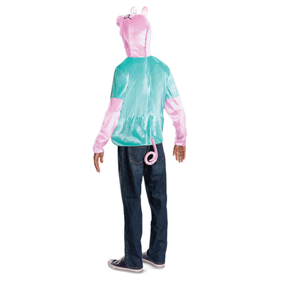 Daddy Pig Costume, Official Peppa Pig Halloween Costume for Men, One Adult Size, As Shown, Men's Size Large (42-46)