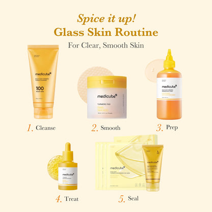 medicube Kojic Acid Turmeric Smoothing Toner for Face & Body | Lightweight Toner for Balancing Uneven Skin Tone & Texture | Niacinamide, Glycolic Acid for Clear Glass Skin | 8.45 fl.oz 🍁 All In One Marketplace Canada