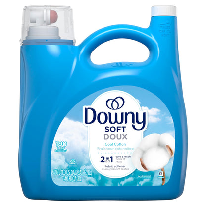 Downy Ultra Laundry Liquid Fabric Softener (Fabric Conditioner), Cool Cotton, 4.16L, 190 Loads 🍁 All In One Marketplace Canada