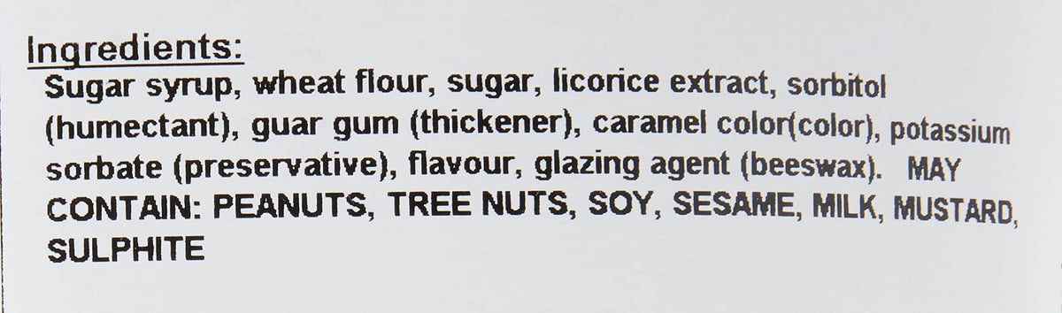 Yupik Finnish Soft Black Licorice Bites, 1 kg , 6 Count, Soft & Chewy Candy, Original Sweet Licorice Flavor, Fun Treat, Delicious Snack, Halloween Treats, Ideal for Gifting & Holidays