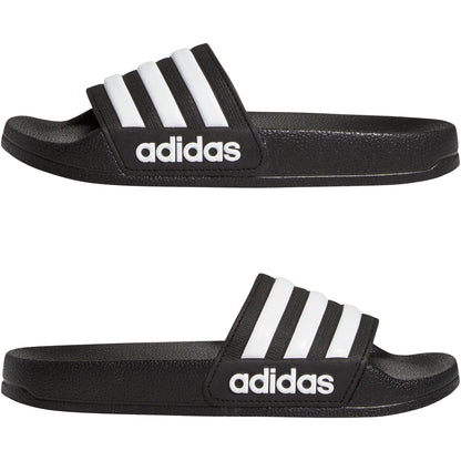 adidas Unisex Kids Adilette Shower, Core Black/White/Core Black, 5/Big Kid 🍁 All In One Marketplace Canada