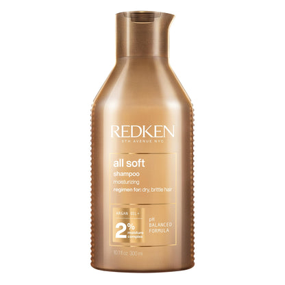 Redken All Soft Shampoo, For Dry/Brittle Hair, Moisturizes & Provides Intense Softness and Shine, With Argan Oil 🍁 All In One Marketplace Canada