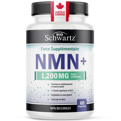 NMN Supplement 1200mg | Extra Strength | NAD+ Precursor for Healthy Aging, Cellular Energy & Longevity Support | 99% Purity | NMN Supplement Canada Made, Third-Party Tested & Vegan | 60 Capsules 🍁 All In One Marketplace Canada
