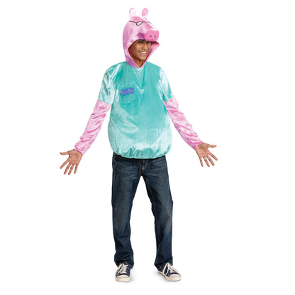 Daddy Pig Costume, Official Peppa Pig Halloween Costume for Men, One Adult Size, As Shown, Men's Size Large (42-46)