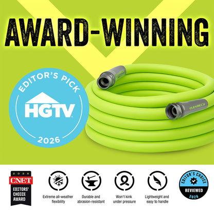 Flexzilla Garden Hose, 5/8 in. x 25'., Heavy Duty, Lightweight, Drinking Water Safe - HFZG525YW 🍁 All In One Marketplace Canada
