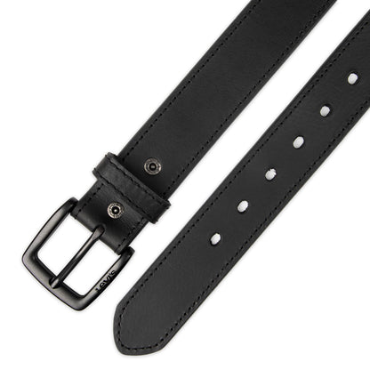 Levi's Casual Belt-Dress for Men Jeans with Thick Strap and Buckle, Matte black, Large (38-40) 🍁 All In One Marketplace Canada