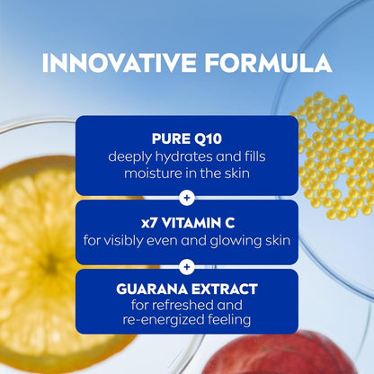 NIVEA Q10 Energy Anti-Wrinkle Day Face Cream, Anti Wrinkle Firming Cream with Q10, Vitamin C and E, Face Moisturizer for Tired Looking Skin, Visibly Reduces the Look of Wrinkles, 50mL 🍁 All In One Marketplace Canada