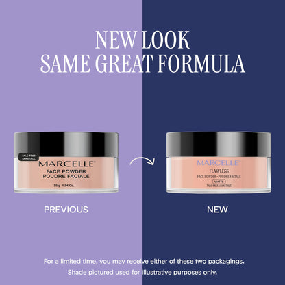 Marcelle Flawless Loose Face Powder, Translucent, Talc-Free, Ultra-Light, Mattifying, Natural & Smooth Finish, Flawless Complexion, Long-Lasting, Hypoallergenic, Fragrance-Free, Cruelty-Free, 55 g 🍁 All In One Marketplace Canada