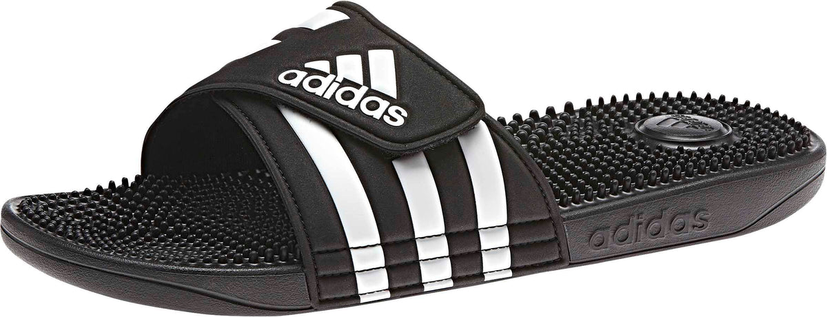 adidas Unisex-Adult Adissage, Core Black/White/Core Black, 10 🍁 All In One Marketplace Canada